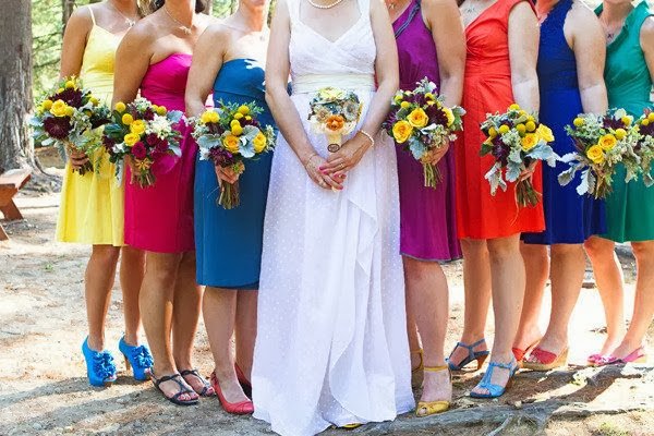 Rainbow Bridesmaid Dresses Full Of Colors And Love