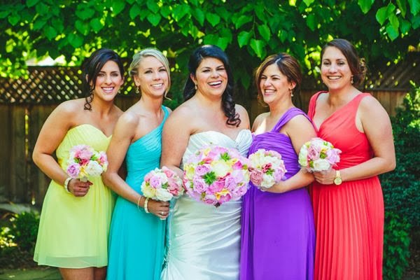 Rainbow Bridesmaid Dresses Full Of Colors And Love